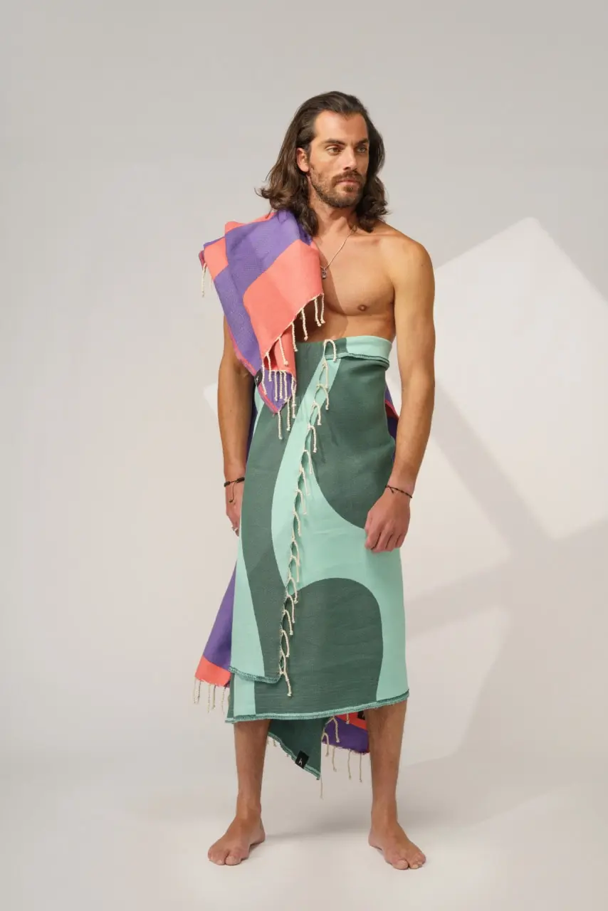 Futah - Aether Green Beach Towel (5)