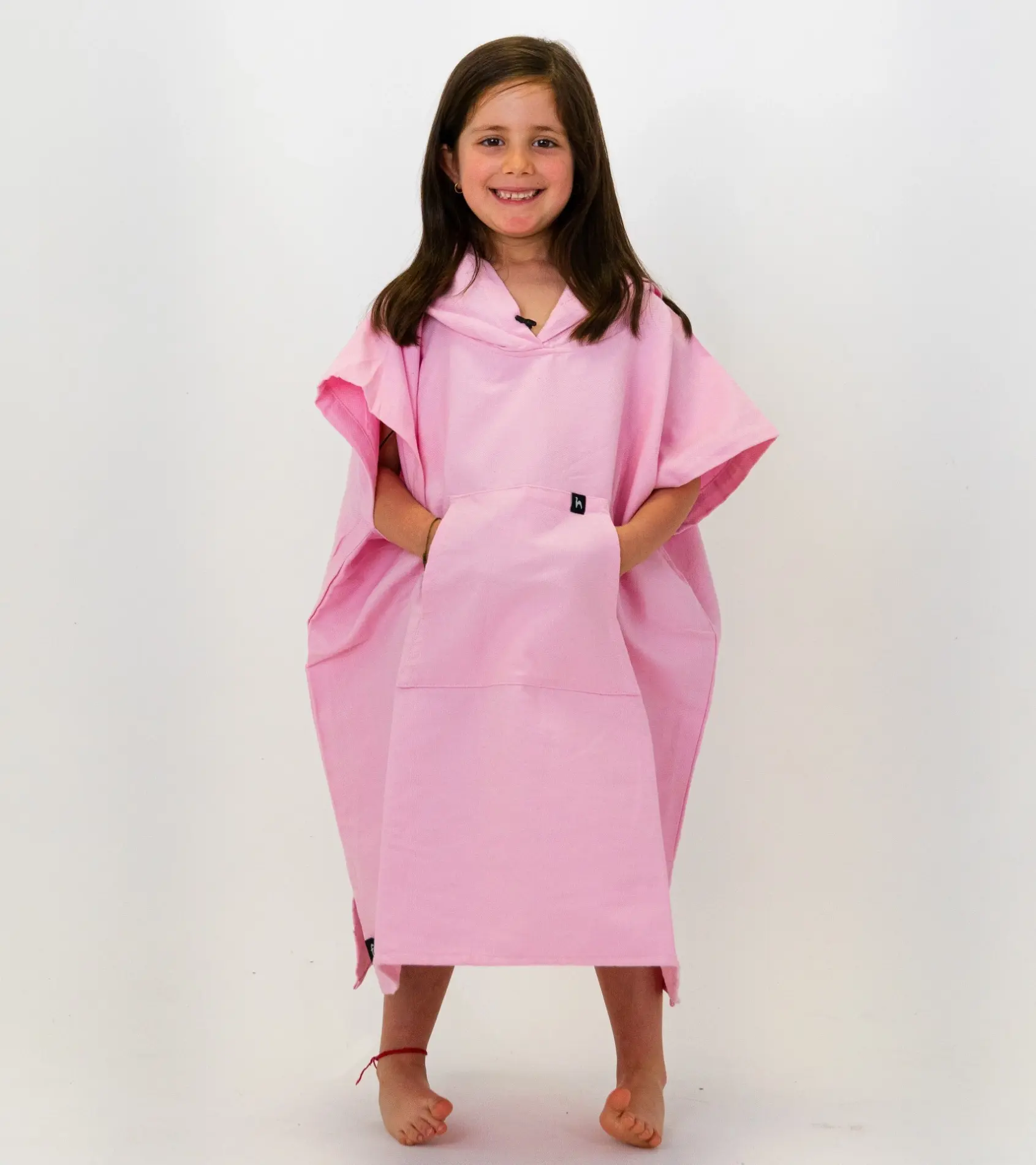 Futah - Ericeira Pink Kids Poncho  (2)