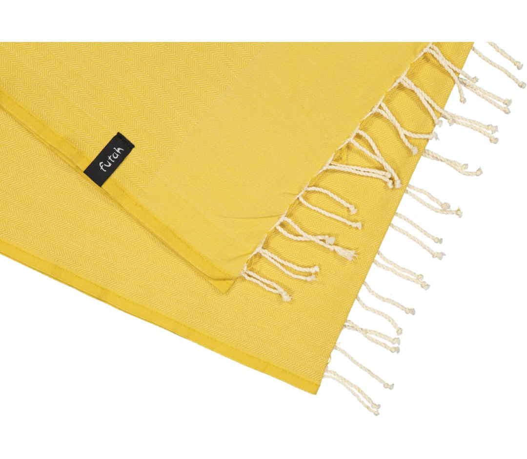 Futah - Ericeira Mustard Beach Towel (3)