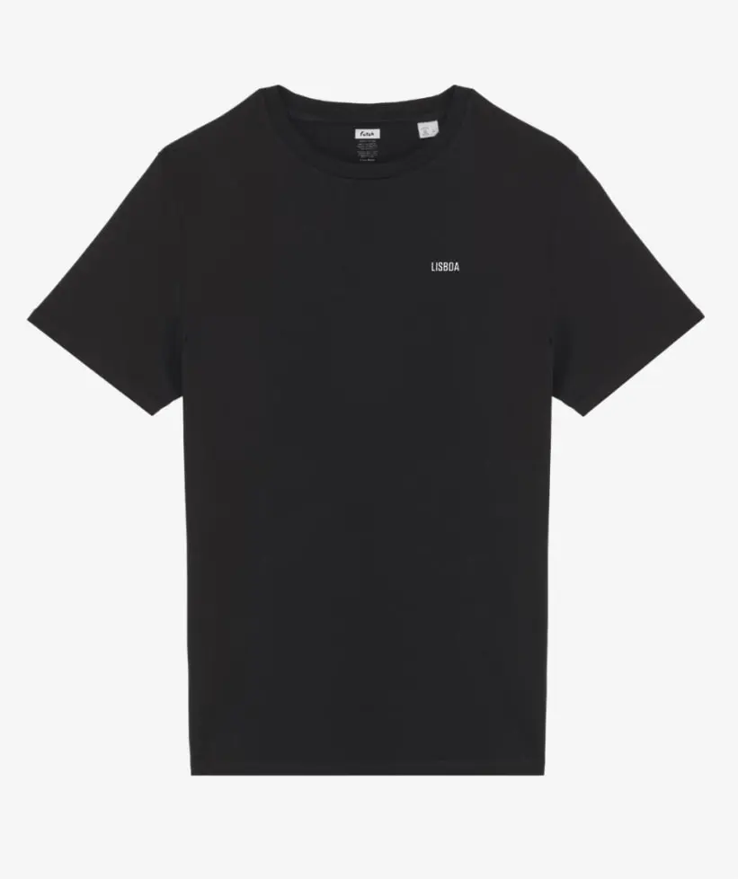 Futah - Black Organic Cotton T-Shirt - Lisboa (4)