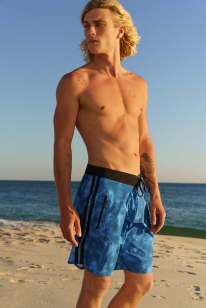 Tie Dye Ocean Blue Boardshorts