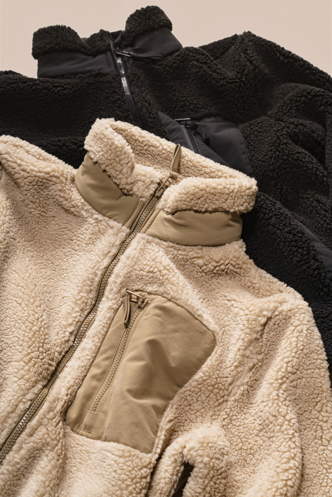 Futah - Sherpa Jacket Beige (2)