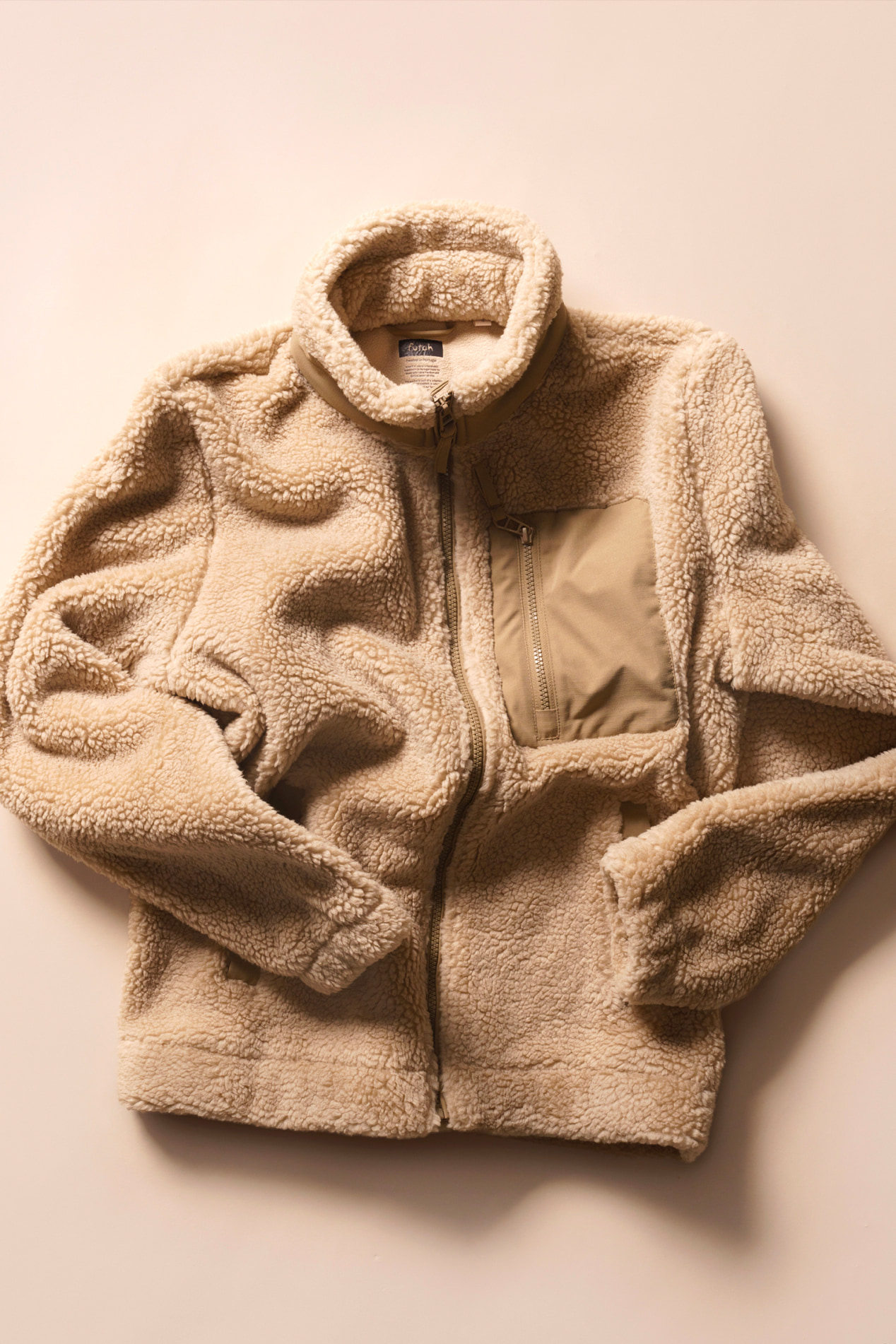 Futah - Sherpa Jacket Beige (1)