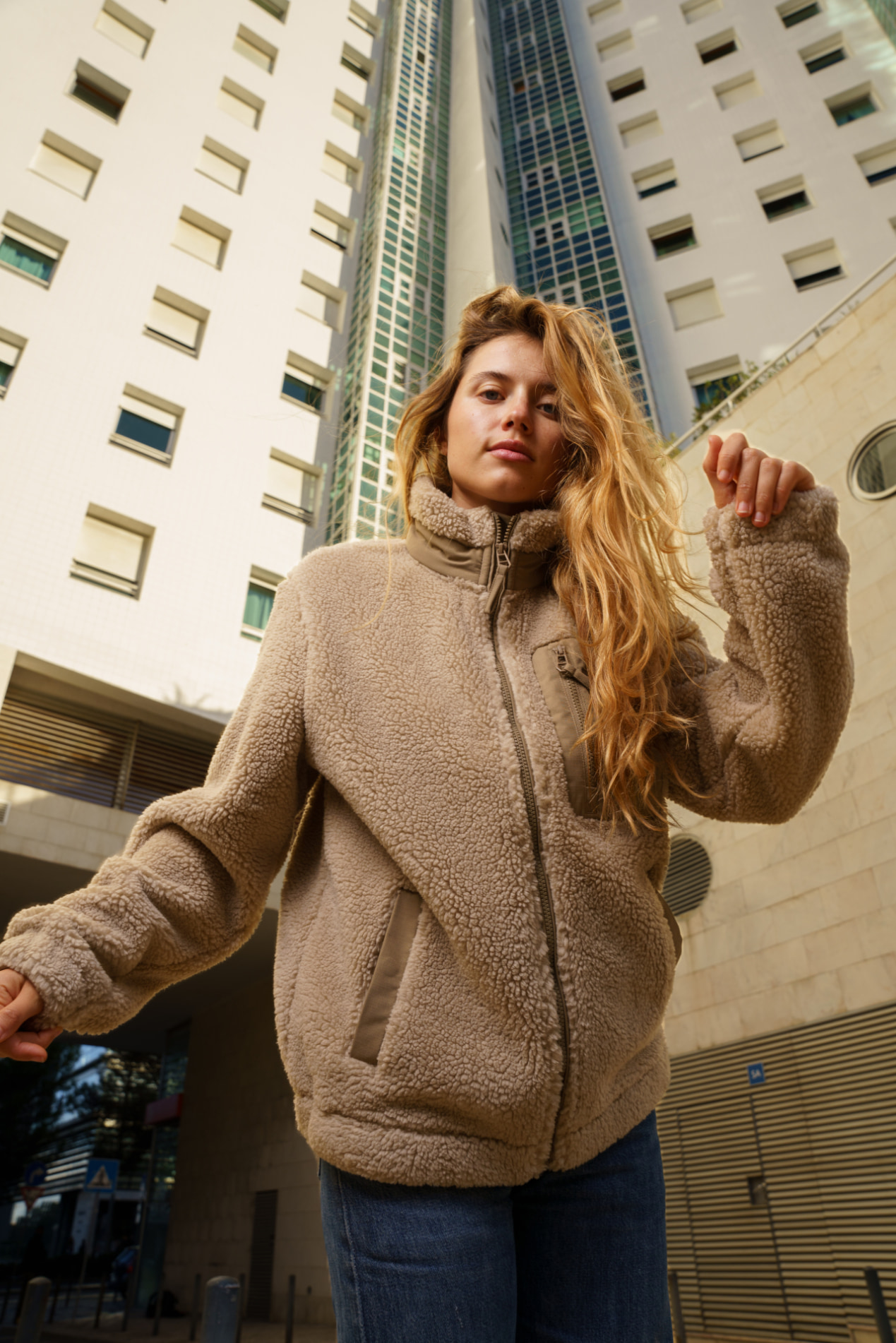 Futah - Sherpa Jacket Beige (5)