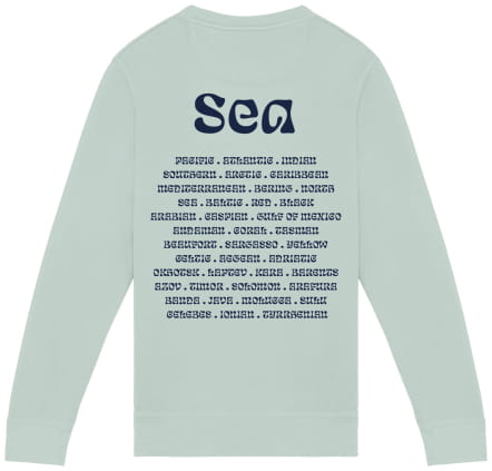 Organic Cotton Sweatshirt - Sea