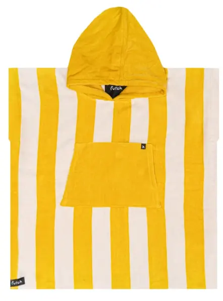 Bedu Mustard Terry Poncho Kids (2)