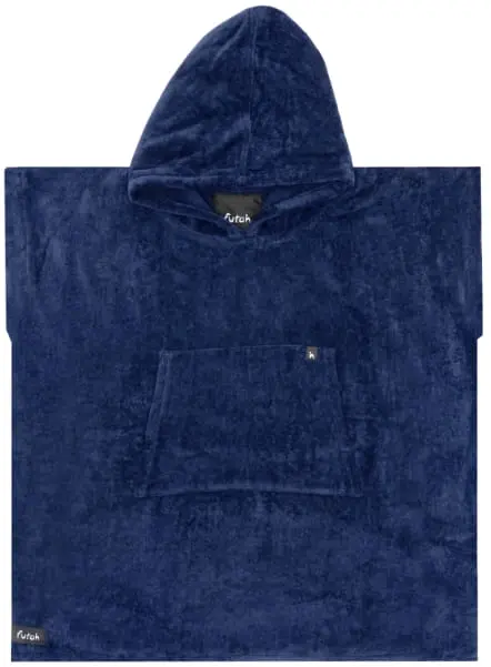 Ericeira Navy Blue Terry Poncho Kids