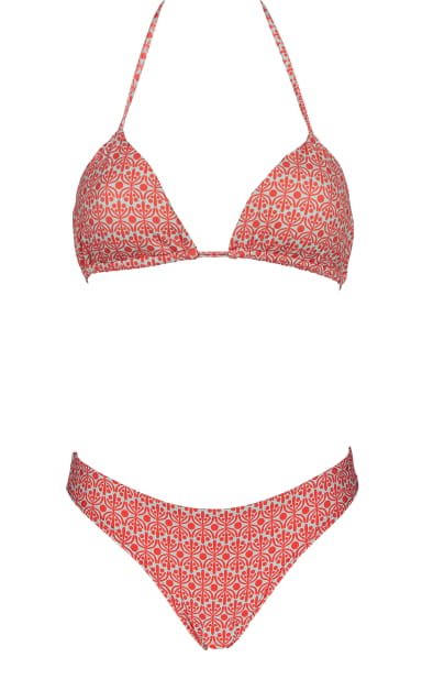 Flora Aquatic & Coral Bikini Triangle