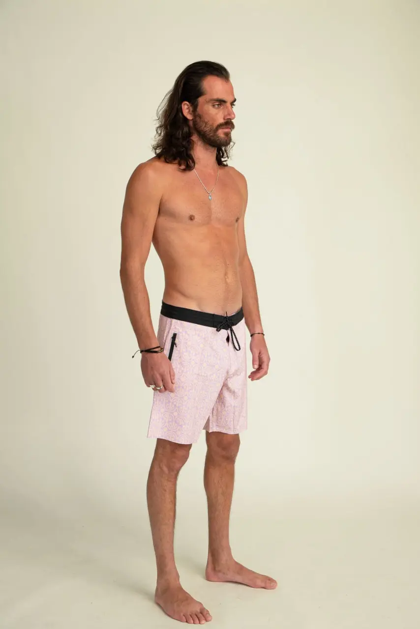 Futah - Flora Mocha & Violet Boardshorts (2)