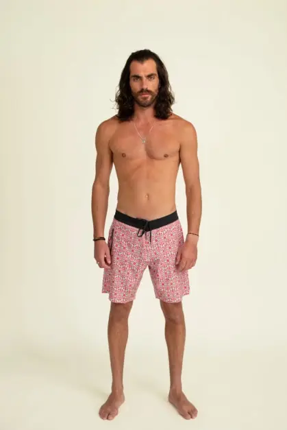 Flora Aquatic & Red Boardshorts (2)
