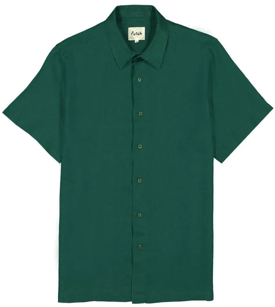 Futah - Green Linen Shirt (1)