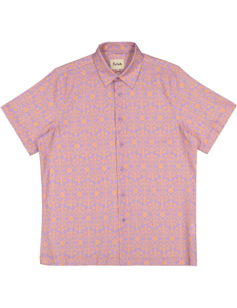 Futah - Flora Mocha & Violet Shirt (3)