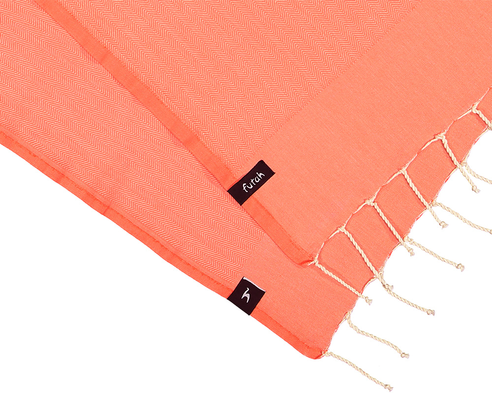 Futah - Ericeira Hot Coral Beach Towel (2)