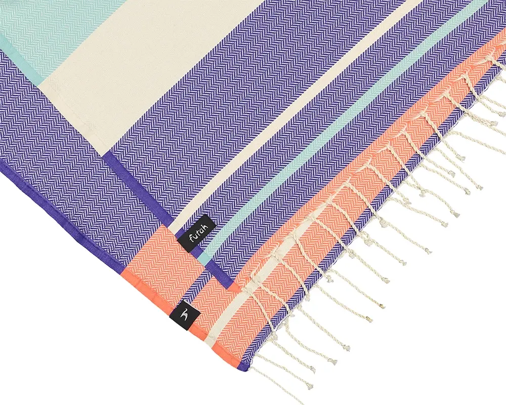 Futah - Papua Purple & Water Beach Towel (3)