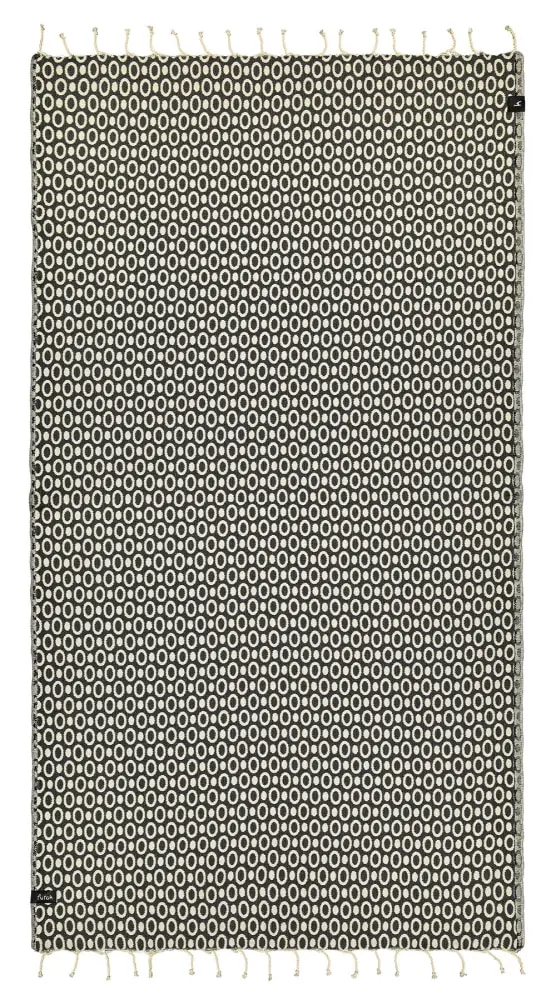 Futah - Pulse Black Beach Towel (1)