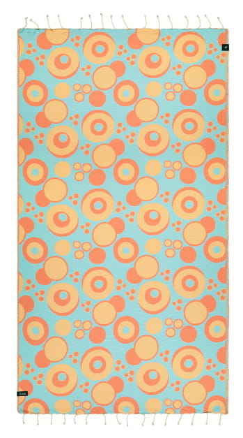Futah Vortex Coral Beach Towel