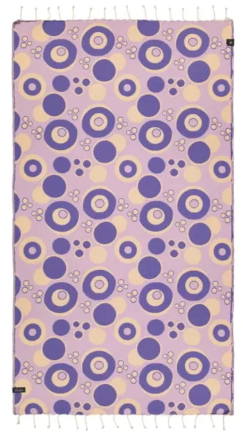 Vortex Violet & Purple Beach Towel